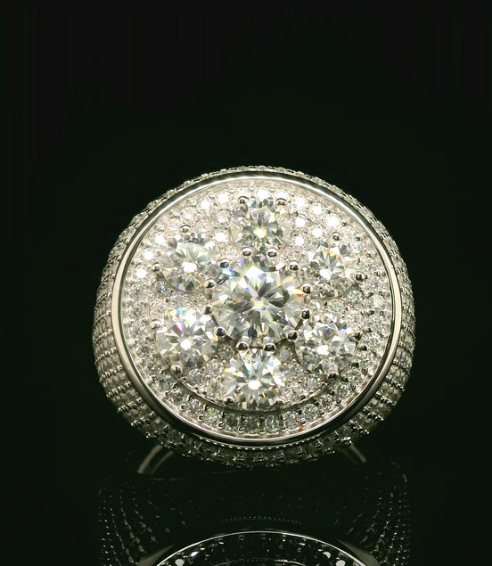 Moissanite Hip Hop Ring | 5.12ct | 21mm | VVS