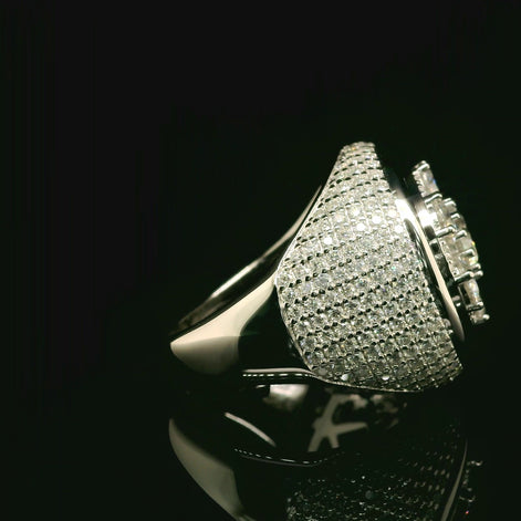 Moissanite Hip Hop Ring | 5.12ct | 21mm | VVS