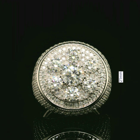 Moissanite Hip Hop Ring | 5.12ct | 21mm | VVS