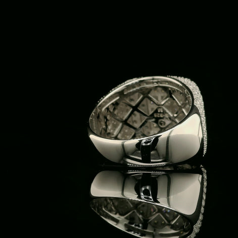 Iced Out Square Face Cluster Ring | 3.26ct | 18mm | VVS