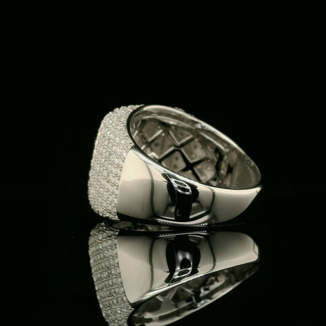 Iced Out Square Face Cluster Ring | 3.26ct | 18mm | VVS