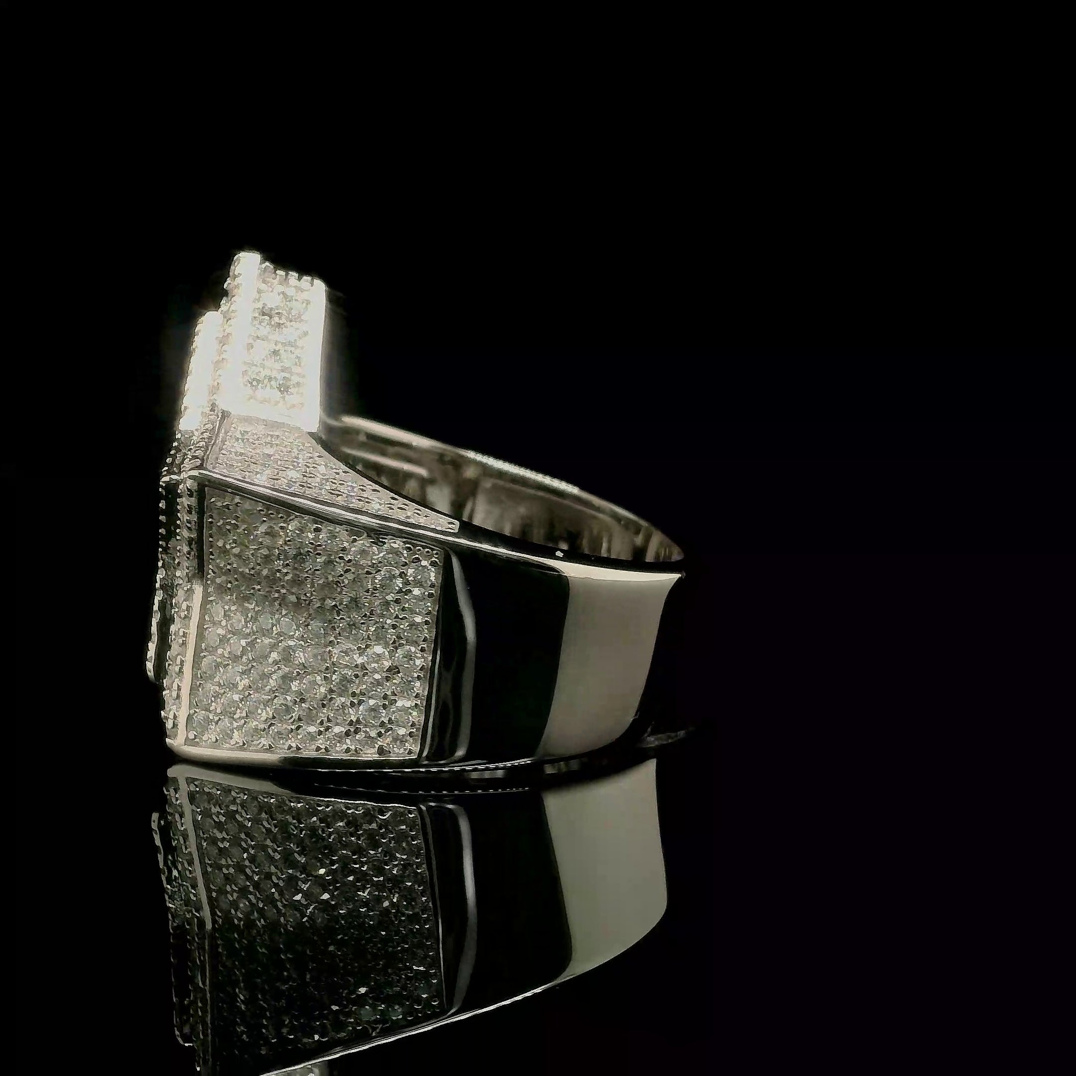 3D Star Shape Pave Set Diamond Ring | 3.52ct | 24mm | VVS