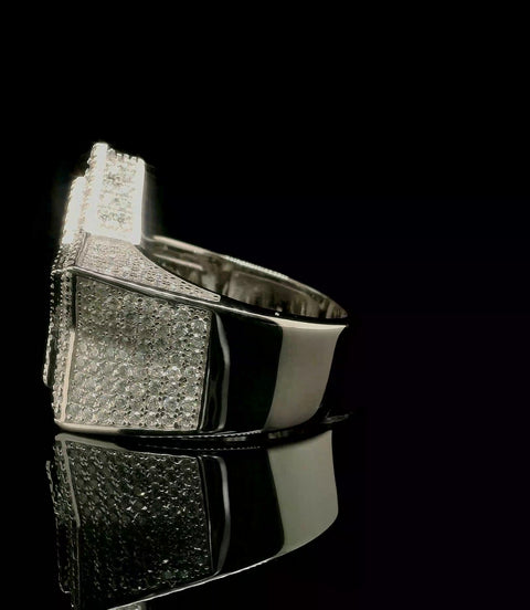 3D Star Shape Pave Set Diamond Ring | 3.52ct | 24mm | VVS