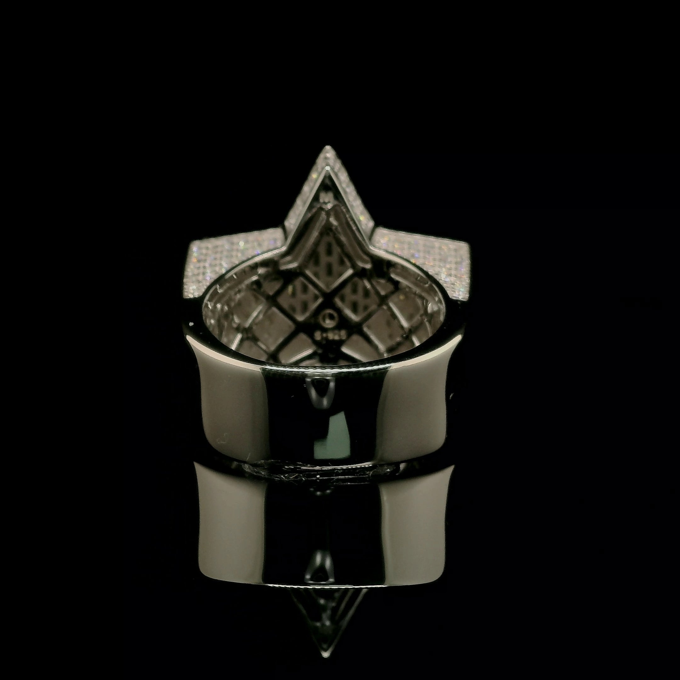 3D Star Shape Pave Set Diamond Ring | 3.52ct | 24mm | VVS