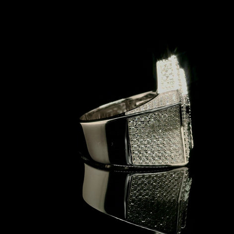 3D Star Shape Pave Set Diamond Ring | 3.52ct | 24mm | VVS