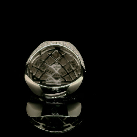 Two-Tone Roaring Lion Head Ring | 2.76ct | 22mm | VVS