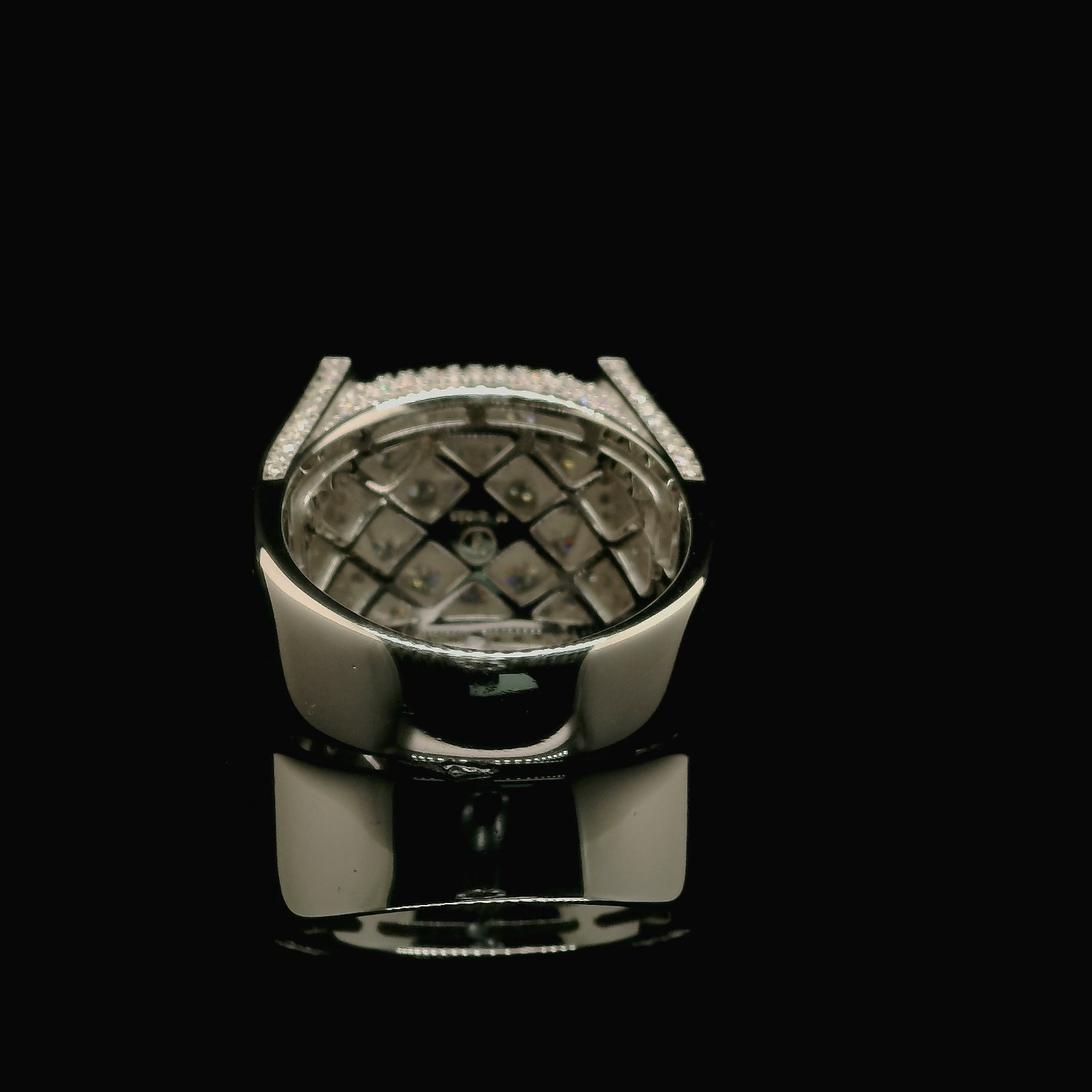 Men's Moissanite Iced Out Cushion Ring | 3.61ct | 18mm | VVS