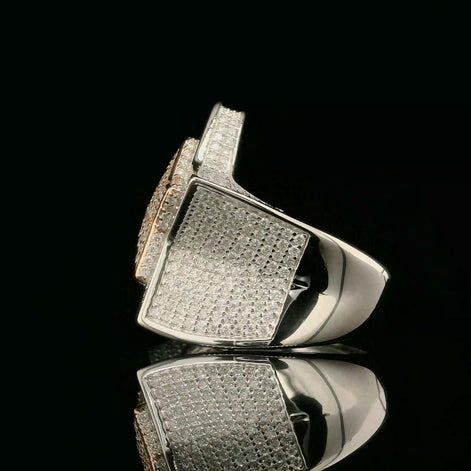 Iced Out Two-Tone Star Ring | 2.17ct | 21mm | VVS